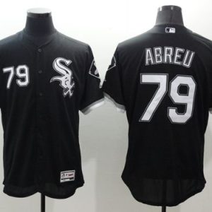 White Sox #79 Jose Abreu Black Flexbase Authentic Collection Stitched Jersey