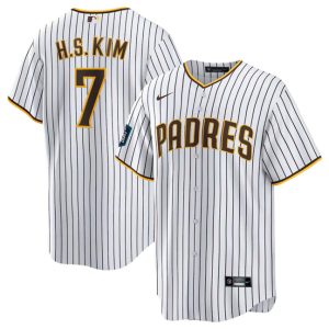 San Diego Padres #7 Ha Seong Kim White 2024 World Tour Seoul Series Home Stitched Jersey