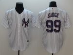 New York Yankees #99 Aaron Judge White 2018 Stars Stripes Cool Base Stitched Jersey