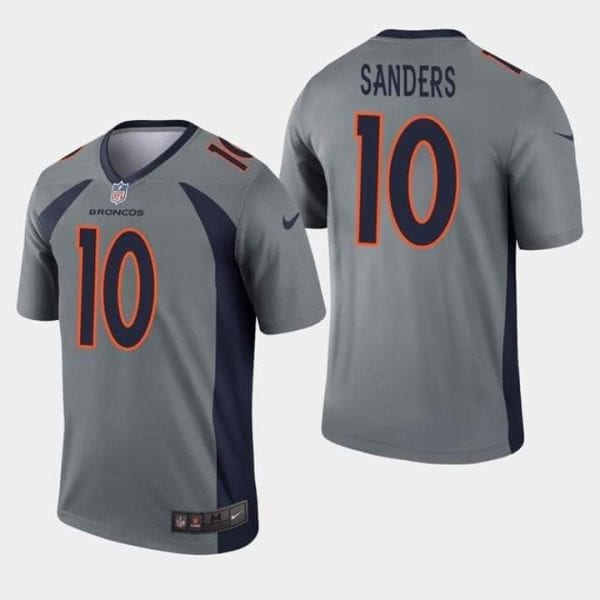 Denver Broncos #10 Emmanuel Sanders Gray Inverted Legend Jersey