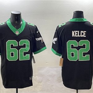 Philadelphia Eagles #62 Jason Kelce Black F.U.S.E. Vapor Untouchable Limited Stitched Jersey