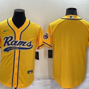 Los Angeles Rams Blank Yellow Stitched Jersey