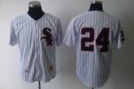Mitchell And Ness Chicago White Sox #24 Early Wynn White Throwback Stitched Jerseys