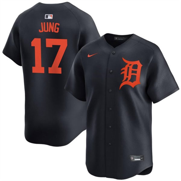 Detroit Tigers #17 Jace Jung Black 2024 Alternate Limited Stitched Jersey