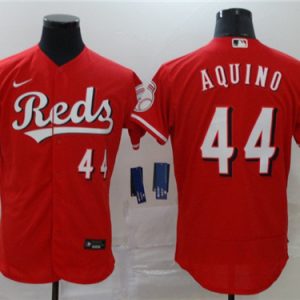 Cincinnati Reds #44 Aristides Aquino Reds Flex Base Stitched Jersey