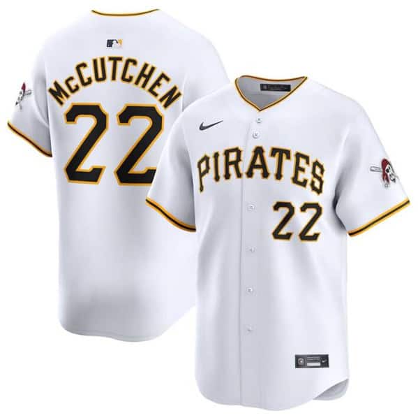 Pittsburgh Pirates #22 Andrew McCutchen White Home Limited Stitched Jersey
