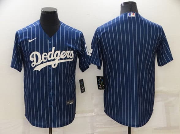 Los Angeles Dodgers Blank Navy Cool Base Stitched Jersey