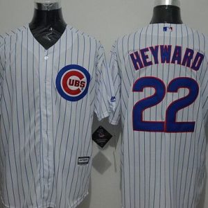 Cubs #22 Jason Heyward White Strip New Cool Base Stitched Jersey