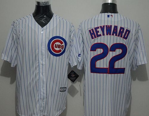 Cubs #22 Jason Heyward White Strip New Cool Base Stitched Jersey