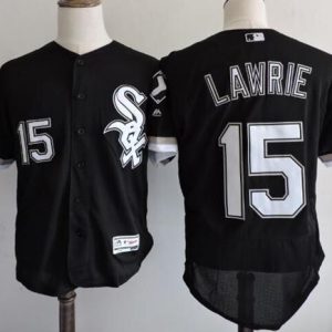 White Sox #15 Brett Lawrie Black Flexbase Authentic Collection Stitched Jersey