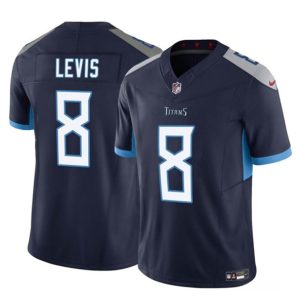 Tennessee Titans #8 Will Levis Navy 2023 F.U.S.E. Vapor Limited Throwback Stitched Jersey