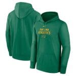 Oakland Athletics Green Collection Practice Performance Pullover Hoodie