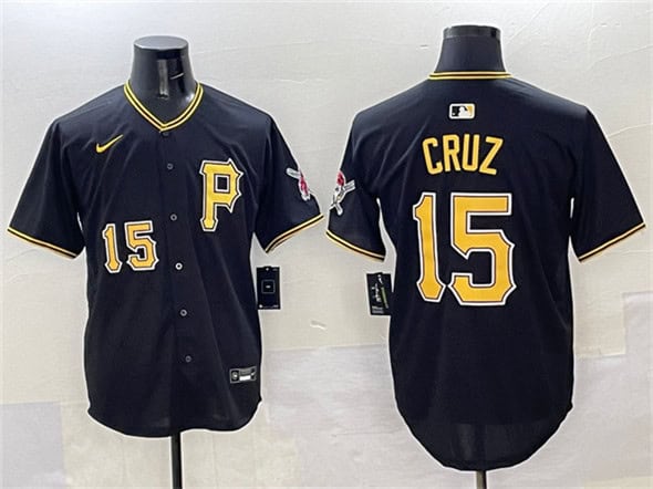 Pittsburgh Pirates #15 Oneil Cruz Black 2025 Limited Stitched Jersey