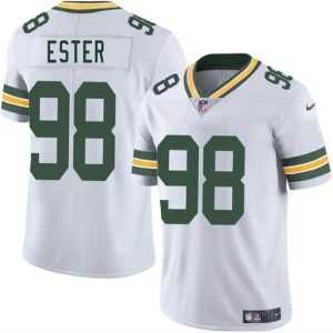 Green Bay Packers #98 James Ester White 2025 Vapor Untouchable Limited Stitched Jersey