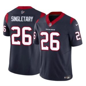 Houston Texans #26 Devin Singletary Navy 2023 F.U.S.E. Vapor Untouchable Stitched Jersey