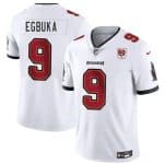 Tampa Bay Buccaneers #9 Emeka Egbuka White 2025 Draft 50th Anniversary Patch Vapor Untouchable Limited Football Stitched Jersey
