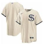 Chicago White Sox Blank 2021 Cream Navy Field Of Dreams Cool Base Stitched Jersey