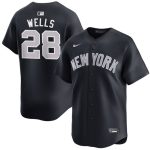 New York Yankees #28 Austin Wells Navy 2025 Alternate Limited Stitched Jersey