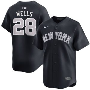 New York Yankees #28 Austin Wells Navy 2025 Alternate Limited Stitched Jersey