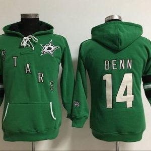 Dallas Stars #14 Jamie Benn Green Old Time Heidi Hoodie NHL Hoodie