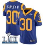 Los Angeles Rams #30 Todd Gurley II Royal Blue Super Bowl LIII Vapor Untouchable Limited Stitched Jersey