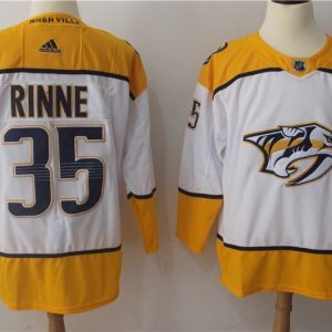 Nashville Predators #35 Pekka Rinne White Stitched Adidas Jersey
