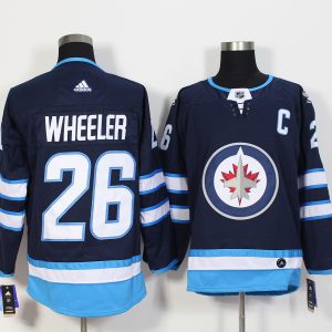 Winnipeg Jets #26 Blake Wheeler Navy Stitched Adidas Jersey
