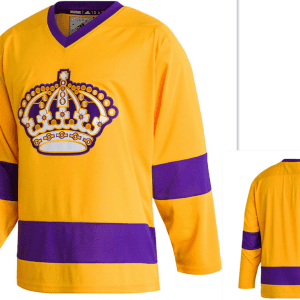 Los Angeles Kings Blank Yellow Adidas Stitched Jersey