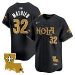 New Orleans Saints #32 Tyrann Mathieu Black Cool Base Stitched Jersey
