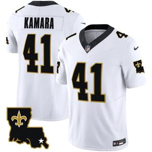 New Orleans Saints #41 Alvin Kamara White 2023 F.U.S.E. 1987 Legacy Vapor Stitched Jersey