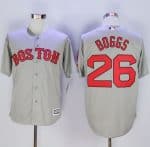 Red Sox #26 Wade Boggs New Grey Cool Base Stitched Jersey