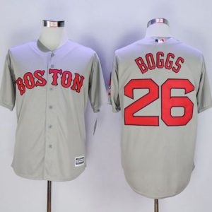 Red Sox #26 Wade Boggs New Grey Cool Base Stitched Jersey