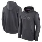 New York Mets Charcoal 2024 City Connect Practice Performance Pullover Hoodie