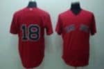 Red Sox #18 Matsuzake Daisuke Stitched Red Jersey