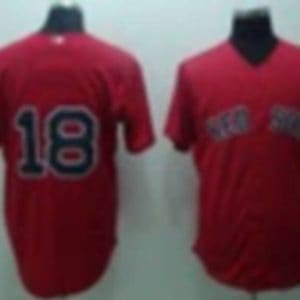 Red Sox #18 Matsuzake Daisuke Stitched Red Jersey