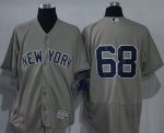 Yankees #68 Dellin Betances Grey Flexbase Authentic Collection Stitched Jersey
