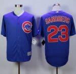 Cubs #23 Ryne Sandberg Blue New Cool Base Stitched Jersey