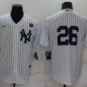 New York Yankees #26 DJ LeMahieu White Cool Base Stitched Baseball Jersey