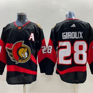 Ottawa Senators #28 Claude Giroux Black Stitched Jersey