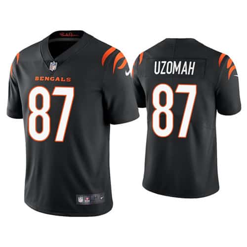 Cincinnati Bengals #87 C.J. Uzomah 2021 New Black Vapor Untouchable Limited Stitched Jersey