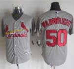 Cardinals #50 Adam Wainwright Grey New Cool Base Stitched Jersey