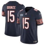 Chicago Bears #15 Rome Odunze Navy 2024 With Draft Patch F.U.S.E. Vapor Stitched Jersey