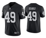 Las Vegas Raiders #49 Divine Deablo Draft Black Vapor Untouchable Limited Stitched Jersey