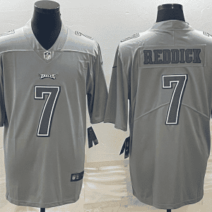 Philadelphia Eagles #7 Haason Reddick Gray Atmosphere Fashion Stitched Jersey