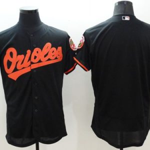 Orioles Blank Black Flexbase Authentic Collection Stitched Jersey