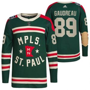 Minnesota Wild #89 Frederick Gaudreau Green Stitched Jersey