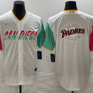 San Diego Padres White Team Big Logo City Connect Cool Base Stitched Jersey