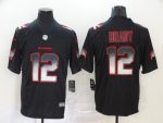 Tampa Bay Buccaneers #12 Tom Brady 2020 Black Smoke Fashion Limited Stitched Jersey