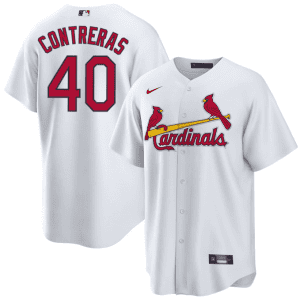 St. Louis Cardinals #40 Willson Contreras White Cool Base Stitched Jersey