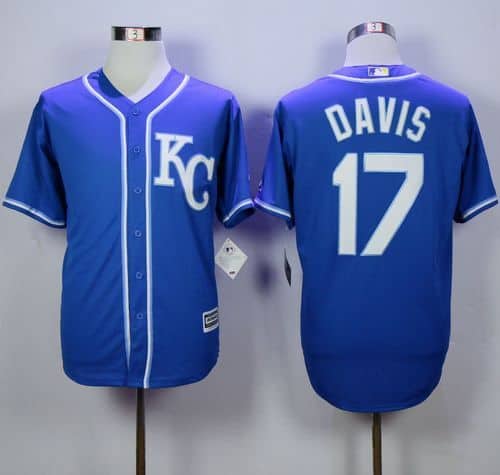 Royals #17 Wade Davis Blue Alternate 2 New Cool Base Stitched Jersey